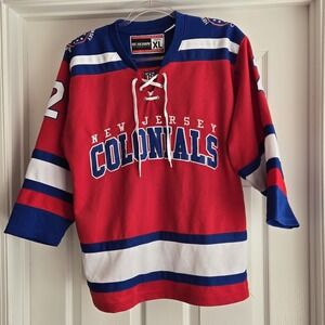 New Jersey Colonials Yurchuk Hockey Jersey Youth Size XL Break Away‎ Hockey